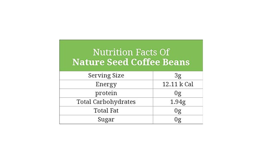 Nature Seed Green Coffee Beans    Pack  500 grams